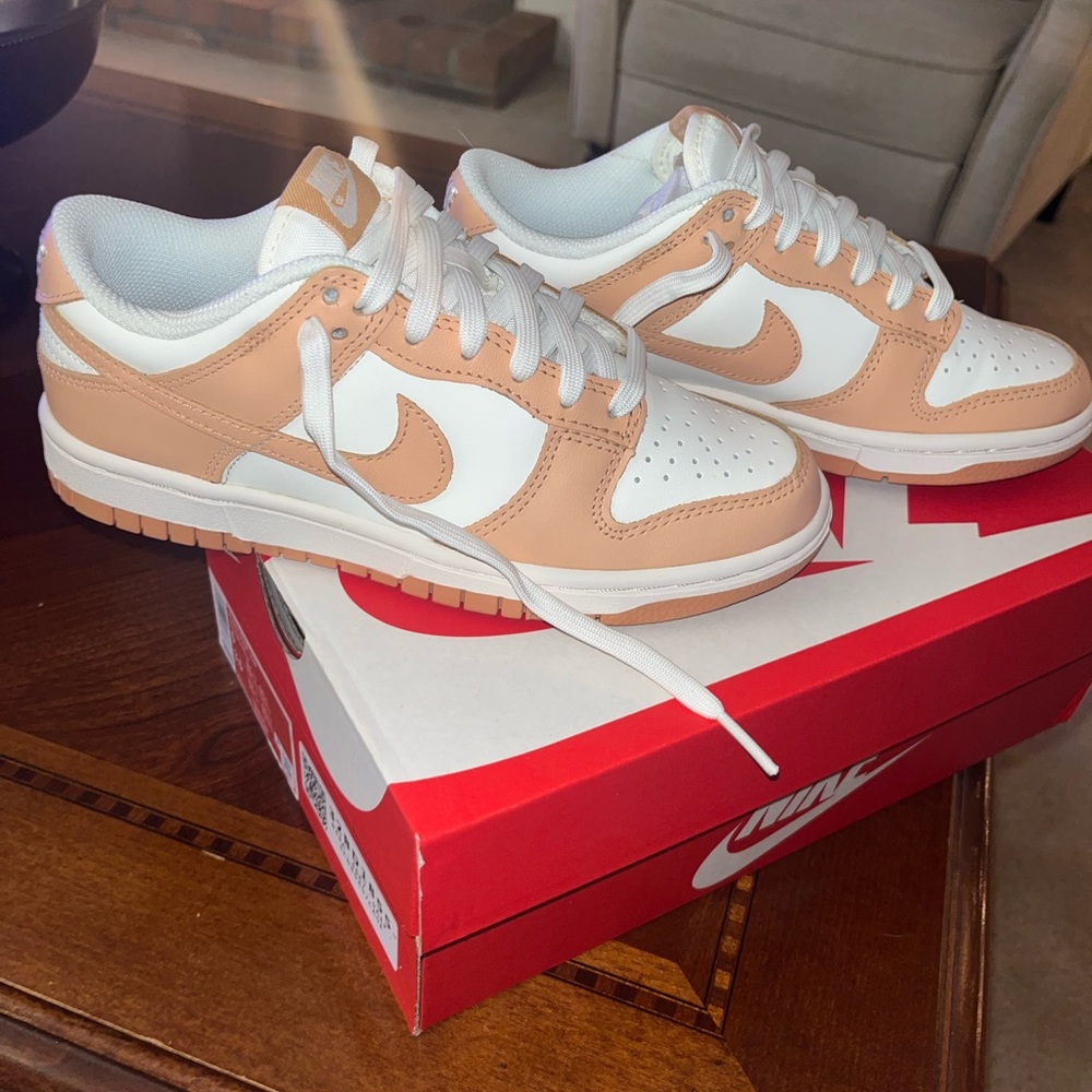 Brand new Harvest Moon Women’s size 5 Nike Dunks from Stock X.